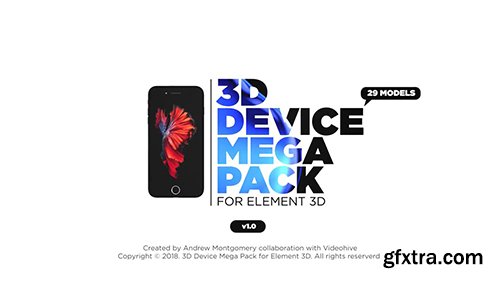 3D Device Mega Pack for Element 3D 68032