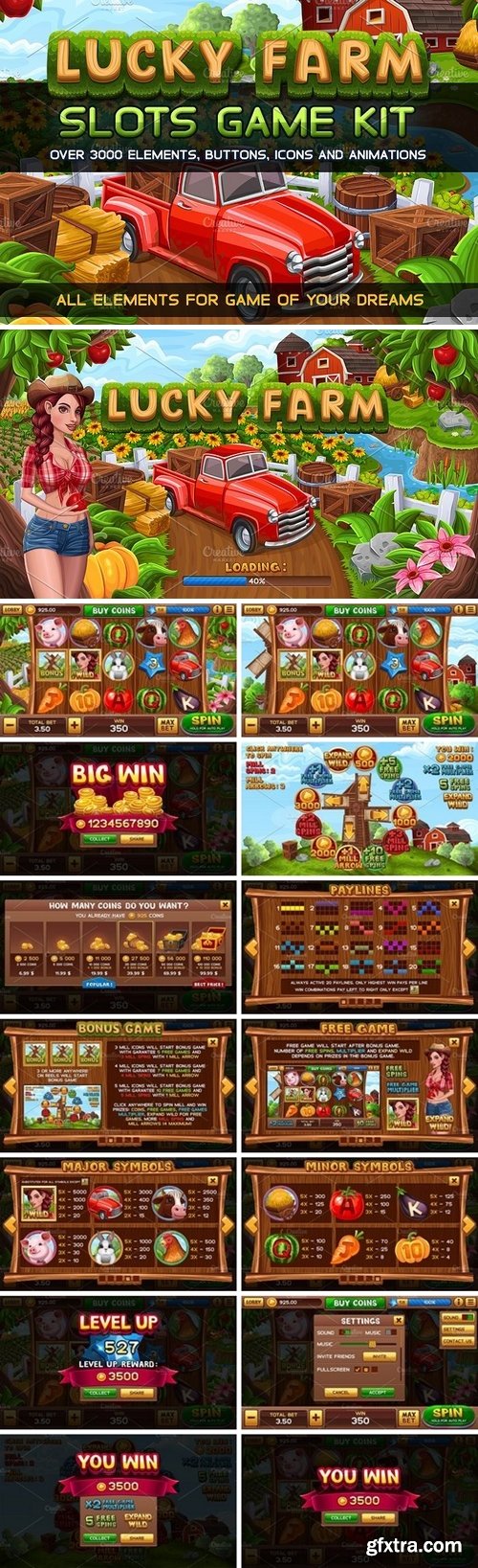 CM - Lucky Farm Slots Game KIT 1569915