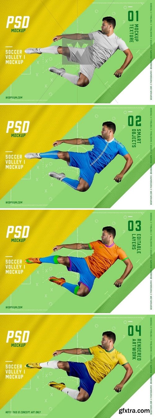 CM - Soccer Volley I PSD Mockup Template 871660