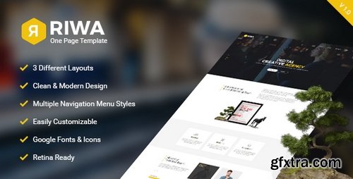 ThemeForest - Riwa - One Page PSD - 19238632