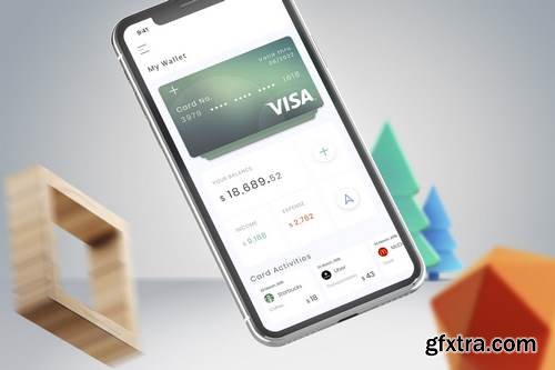 Wallet Card Mobile Ui - B