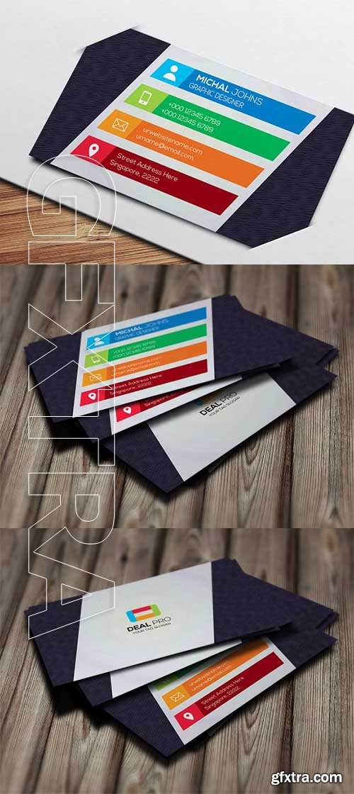 CreativeMarket - Multi-Color Business Card 2389729