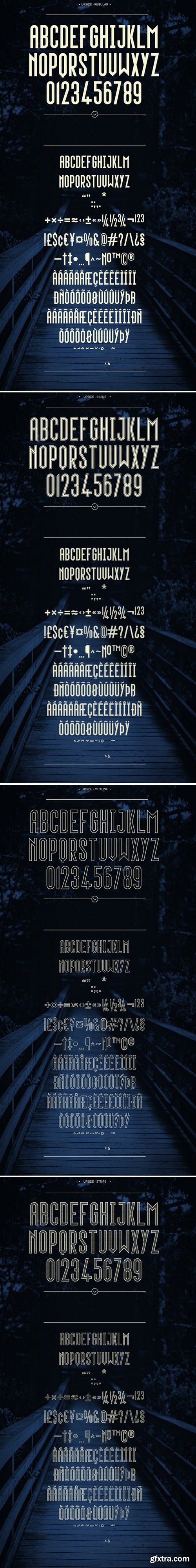 CM - Upside - Complete Family (4 fonts) 1647981