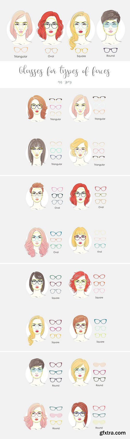 CM - Glasses for type of faces 1603179