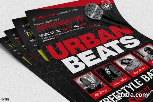 GraphicRiver - Freestyle Rap Battle Flyer Template V3 15347228