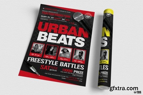 GraphicRiver - Freestyle Rap Battle Flyer Template V3 15347228