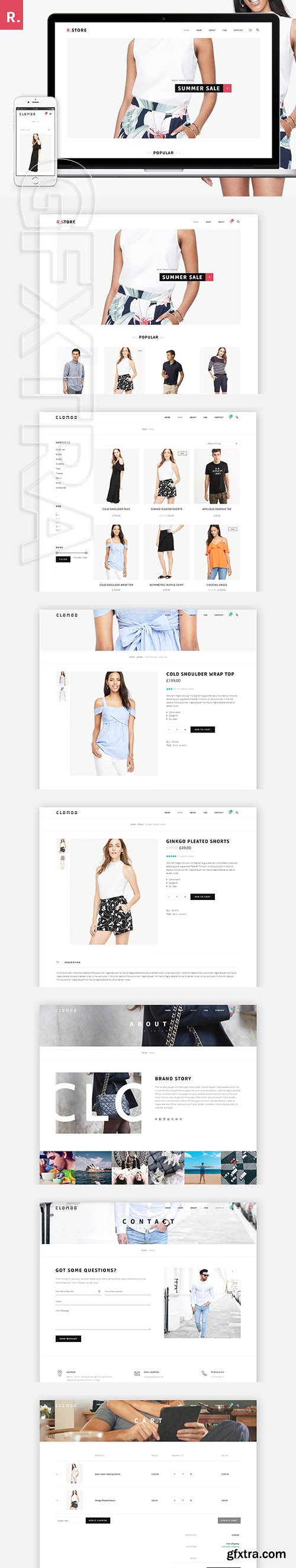 CreativeMarket - Rstore - Clean WooCommerce WP Theme 2390307