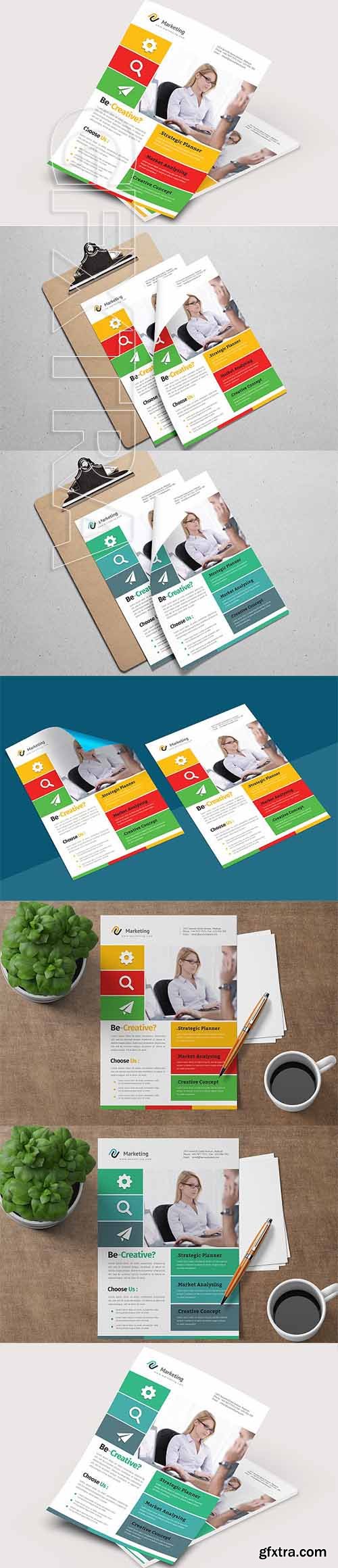 CreativeMarket - Corporate Business Flyer Template 2391124