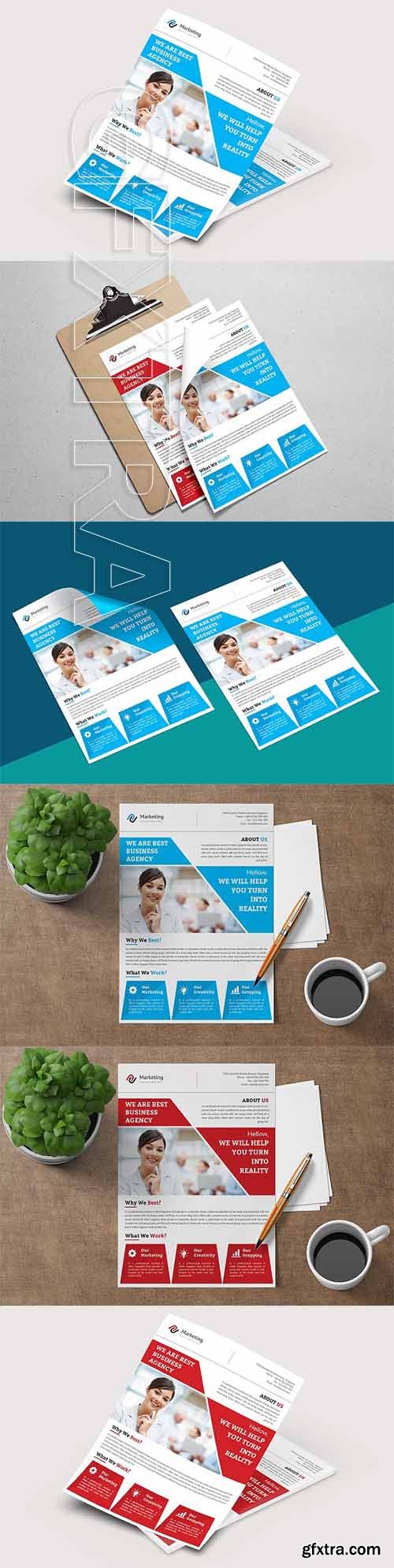 CreativeMarket - Corporate Business Flyer Template 2391035