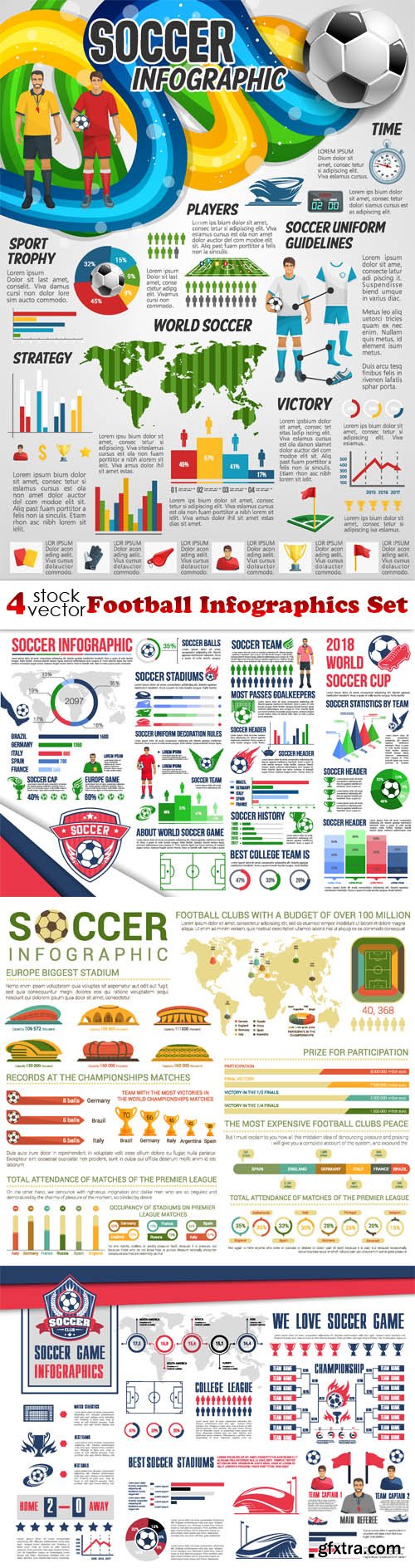 Vectors - Football Infographics Set