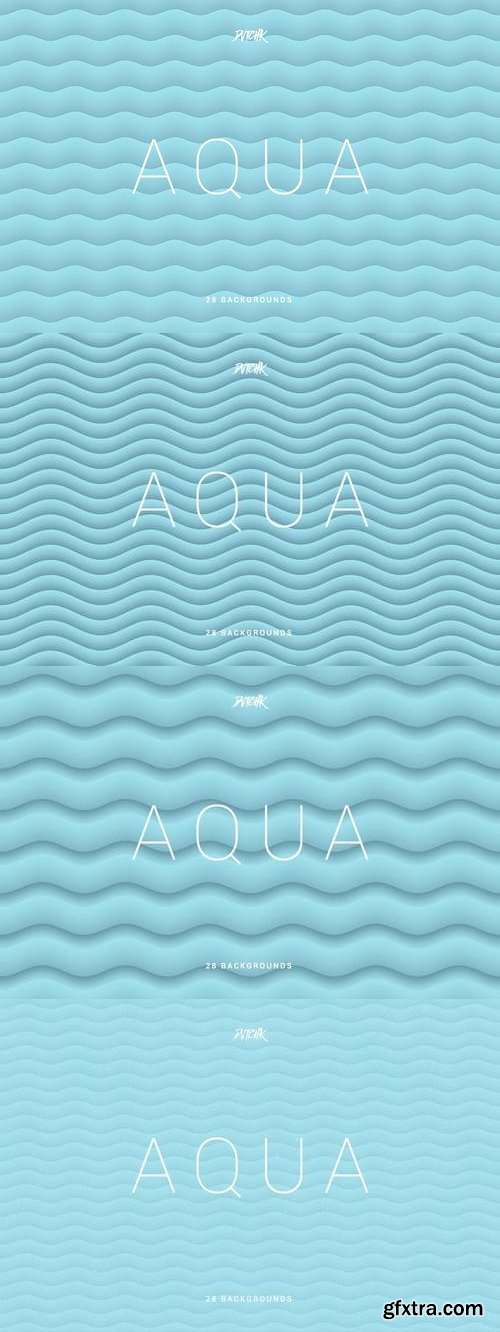 Aqua | Soft Abstract Wavy Backgrounds