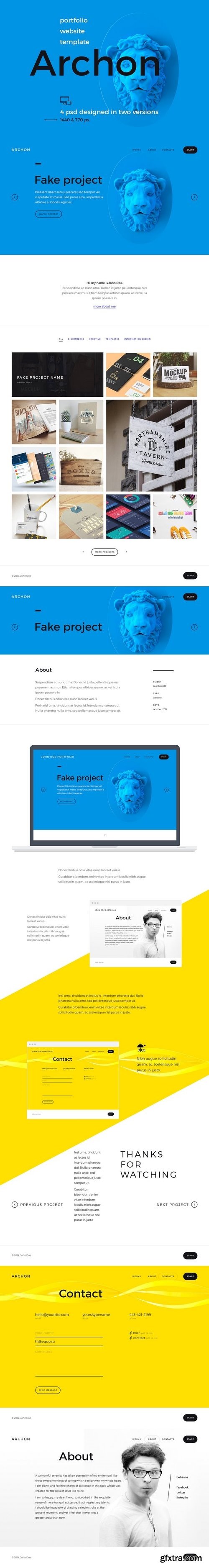 CM - Archon PSD portfolio theme 159803