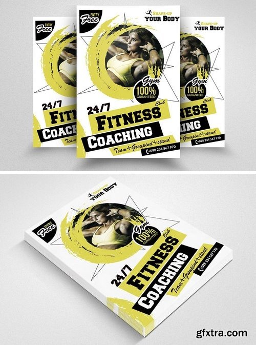 CM - Fitness Gym PSD Flyer Templates 1570327