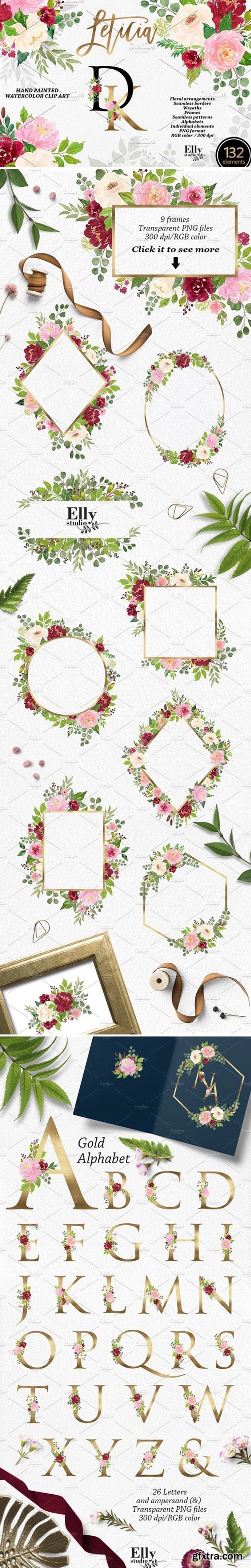 CM - Watercolor Flower Graphic Set 2339992