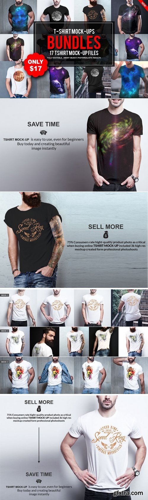 CM - T-SHIRT PSD MOCK-UPS BUNDLES 2383853