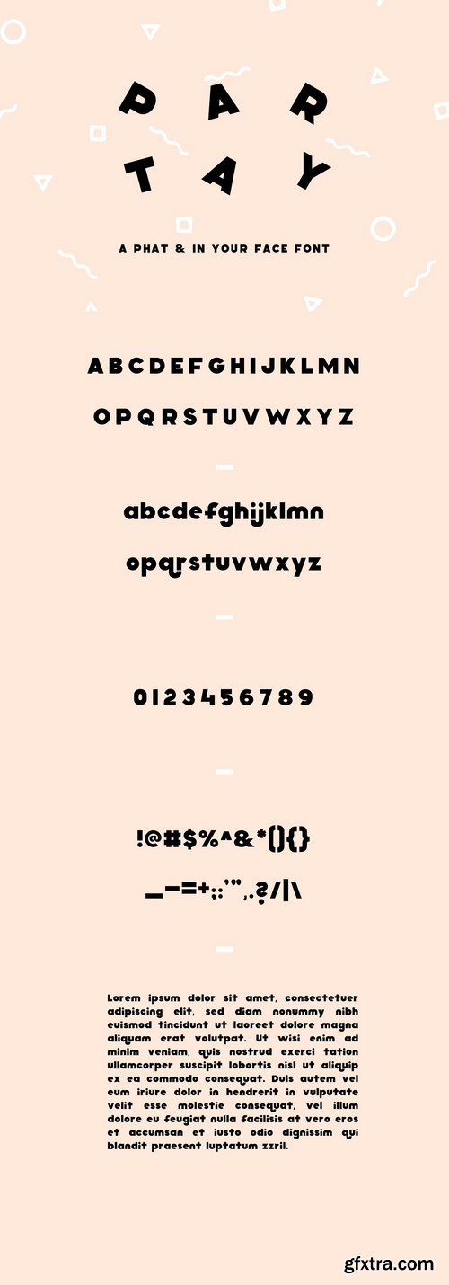 CM - PARTAY - BIG BOLD SANS SERIF 1553079