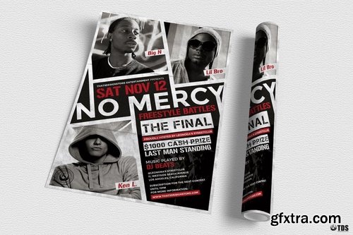 GraphicRiver - Freestyle Rap Battle Flyer Template V1 14324573