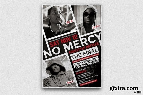 GraphicRiver - Freestyle Rap Battle Flyer Template V1 14324573