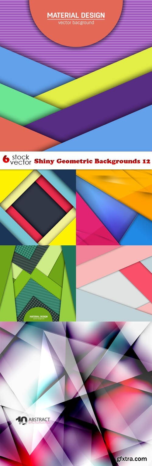 Vectors - Shiny Geometric Backgrounds 12