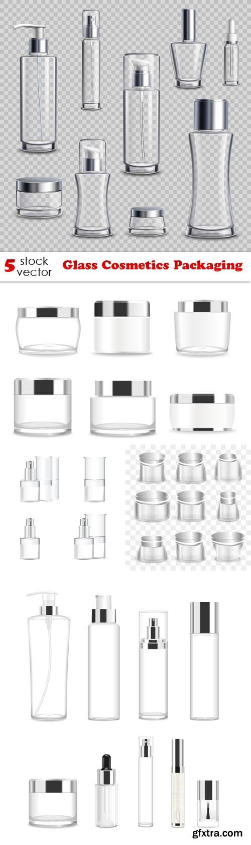 Vectors - Glass Cosmetics Packaging