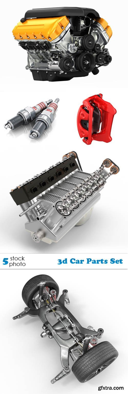 Photos - 3d Car Parts Set