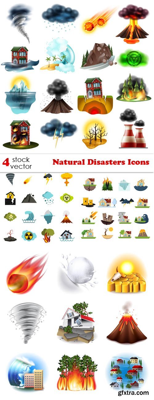 Vectors - Natural Disasters Icons