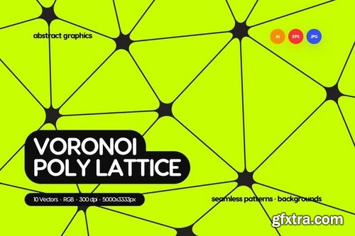 Voronoi Lattice Seamless Patterns  Backgrounds