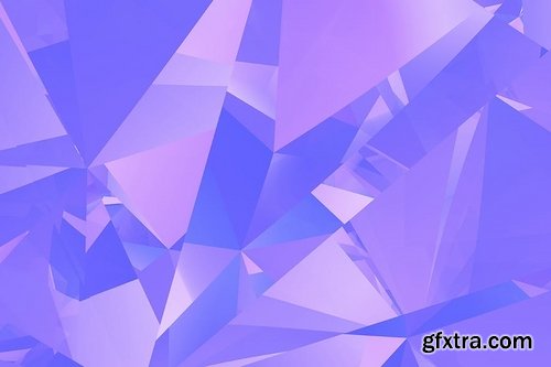 Crystalline Low Poly Refraction Backgrounds