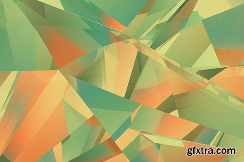 Crystalline Low Poly Refraction Backgrounds