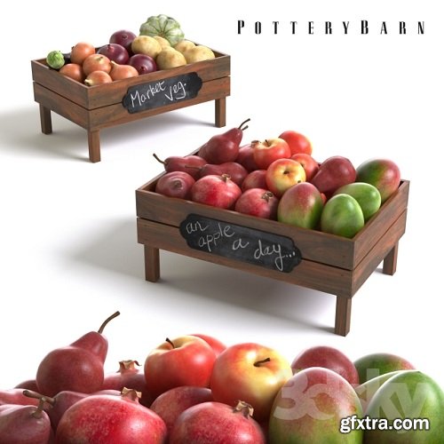 Pottery Barn Stackable Fruit and Vegetable Crates