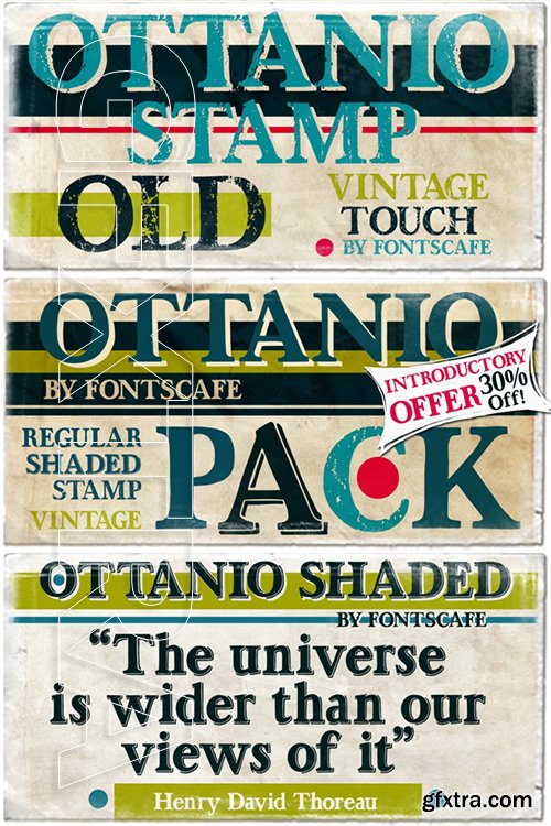 Ottanio Pack font family