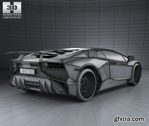 Lamborghini Aventador LP 750-4 SuperVeloce 3D Model