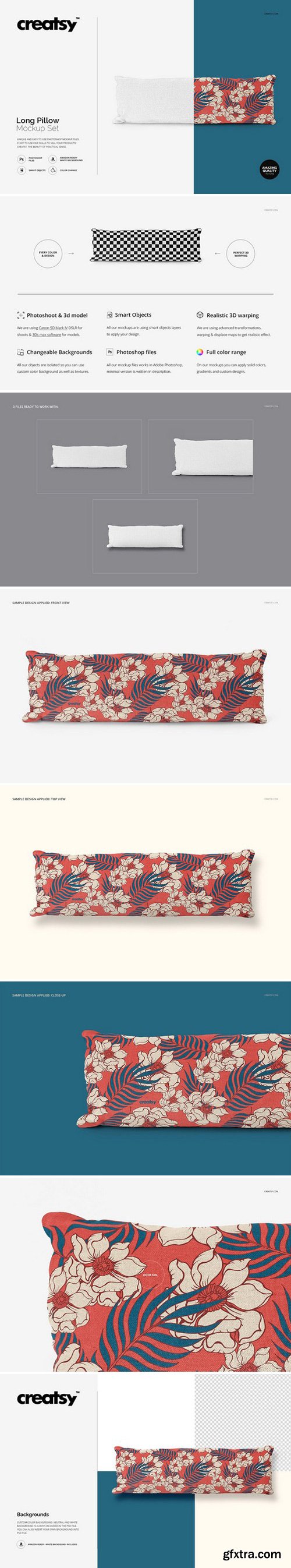 CM - Long Pillow Mockup Set 2357467