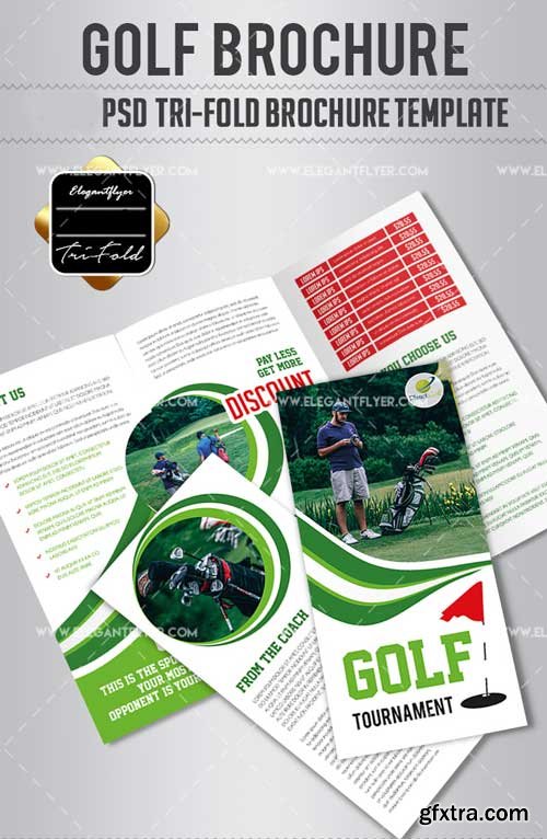 Golf V2 2018 PSD Tri-Fold PSD Brochure Template