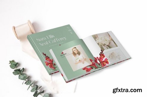 Vintage Floral Wedding PhotobookAlbum