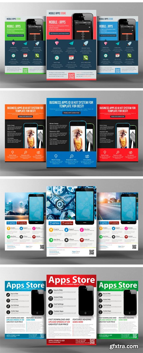 CM - 10 Mobile App Flyers Bundle 2350223