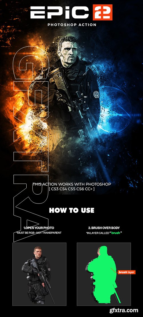 GraphicRiver - Epic 2 Photoshop Action 21652007