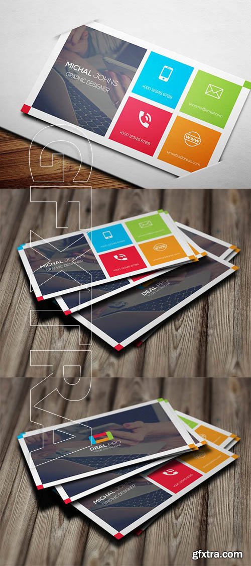 CreativeMarket - Multi-Color Business Card 2389756