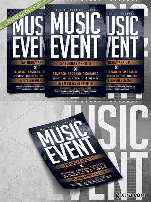 CreativeMarket - Music Event Flyer 2389619