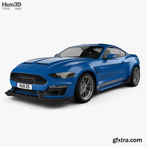 Ford Mustang Shelby Super Snake coupe 2018 3D model