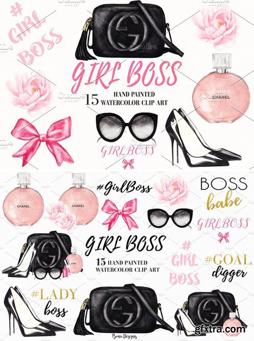 CM - Fashion, Cosmetic, Girl Boss Clipart 2195150