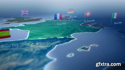 Videohive 3D Geographical Map 19114981