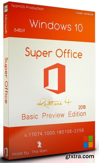 Windows 10 Pro RS4 v.1803.17133.1 En-Us x64 Super Office Basic Escrow Edition 2018