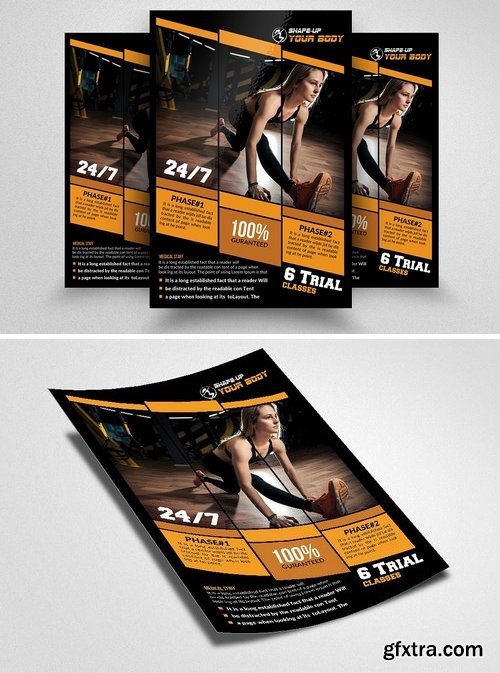 CM - Fitness Gym PSD Flyer Templates 1570387