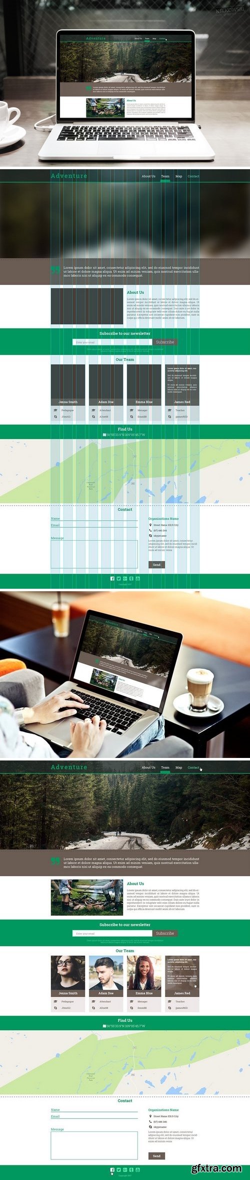 CM - Adventure Scroll Page PSD Template 1535432