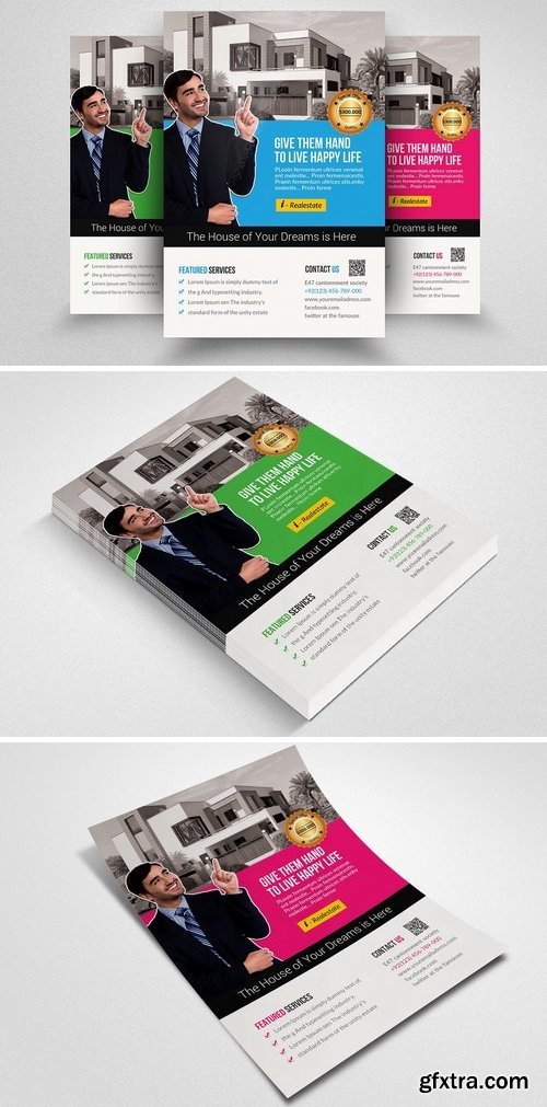 CM - Real Estate Agent Flyer Template 1549357