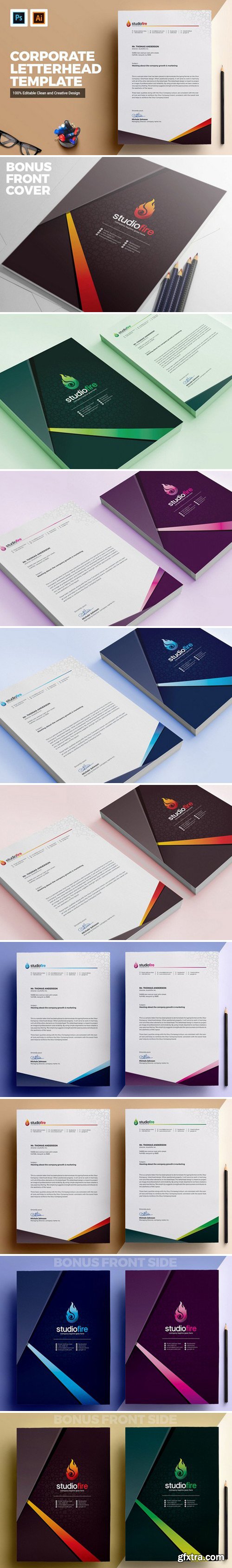 CM - Creative Letterhead Template 2142060