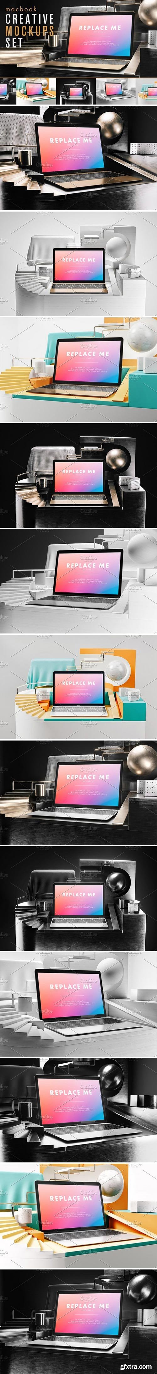 CM - Macbook Creative Mockups Set 2359701