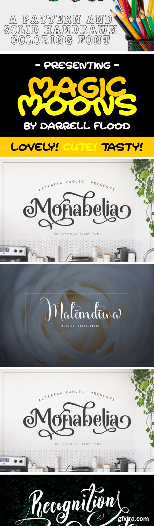 Creativefabrica - 16 Premium Fonts Bundle