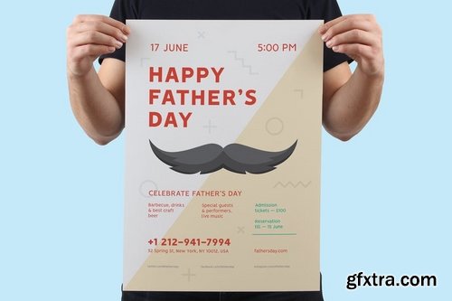 Father\'s day Poster Template